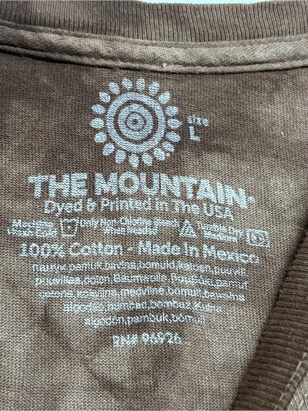 Youth The Mountain Brown Graphic Lab Dog Face Short Sleeve Shirt